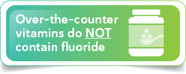 Vitamins sold in stores do NOT contain fluoride