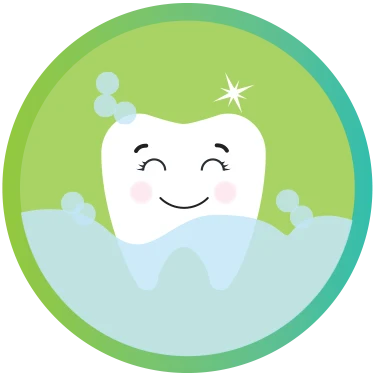 Icon of a happy tooth